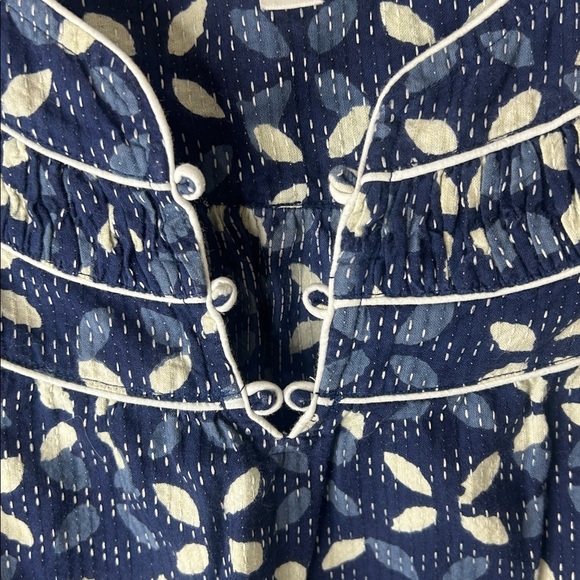 J. JILL PUREJILL Elements Gathered Top Dark Ink Blue Size Small Petite - Picture 6 of 16